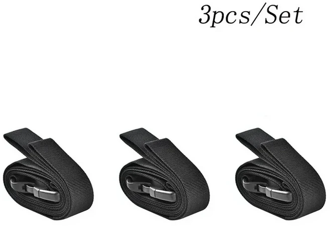 여행용 묶인 나일론 화물 묶음 내구성 있는 래쉬 벨트 스트랩 캠 버클 야외 도구 1.35m 세트당 3 개, 03 02