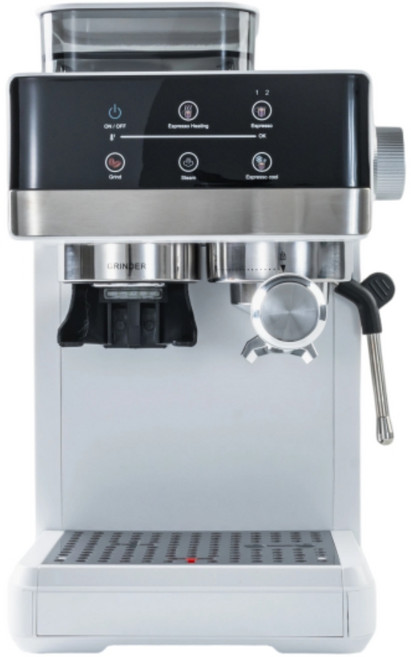 20bar 고압 추출 & 20단 분쇄 그라인더 내장 스팀 우유거품 홈카페 에스프레소 머신, 흰색, CM5520031126