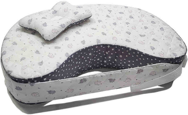 알짜맘 D형 수유쿠션 / 모유수유/분유수유/ 짱구베개 / 양면사용, D자형-도치