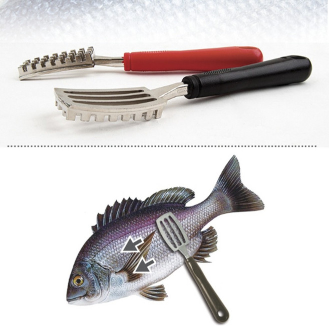 국산 생선비늘칼 국내생산비늘칼 튀지않는비늘제거기 가정 야외에서, 상세페이지 참조