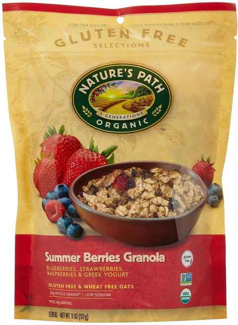 네이처스 패스 프리 그래놀라 - 여름 베리 - 11 oz. Nature's Path Gluten Free Granola - Summer Berries - 11 oz., 1개, 311g