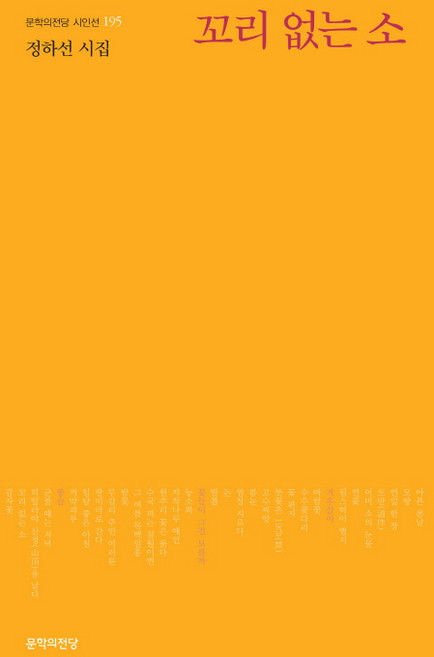 꼬리 없는 소:정하선 시집, 문학의전당, 정하선 저