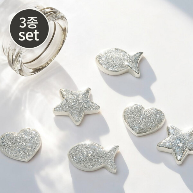 [골드앤금거래소] 실버바 콩알 오브제 3.75g [3종세트/유리병 증정]