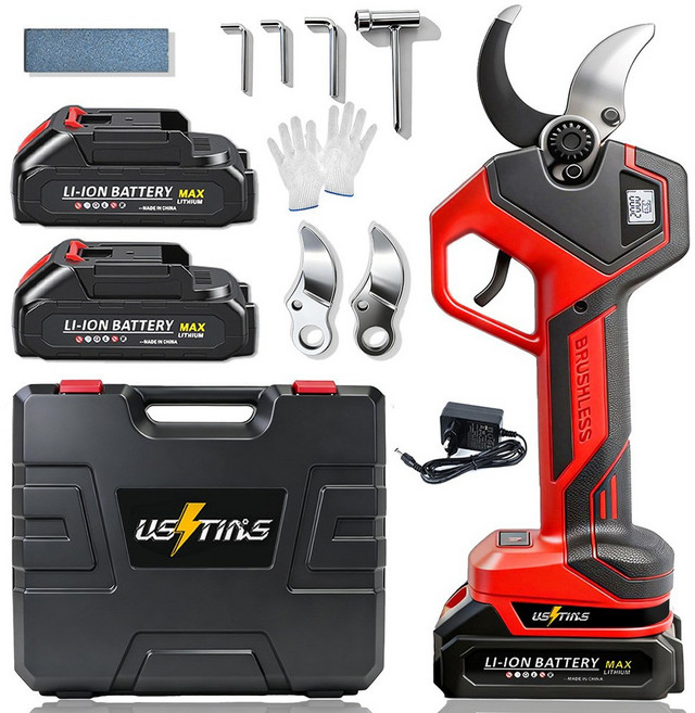 우스틴스 무선 전동 전지가위 전동가위 40mm, 1세트