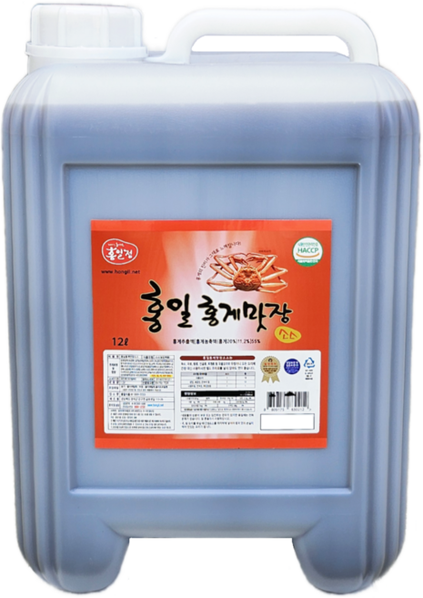 류맛간장 홍게간장 홍일식품 홍게맛장소스 업소용 말통, 1개, 12L
