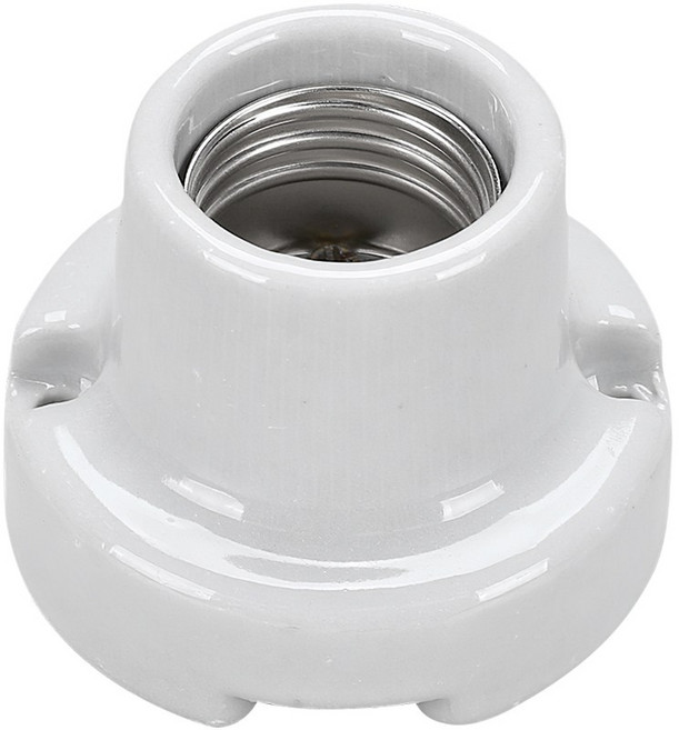 일광 사기 리셉터클 전구소켓 E26 백색, 화이트계열, 1개