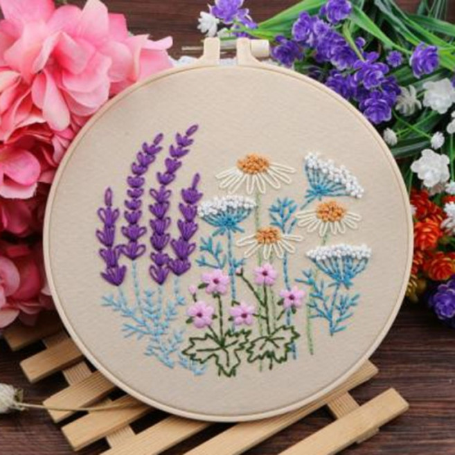 프랑스자수 DIY 패키지, (F20) 프랑스자수_꽃향기, 1개