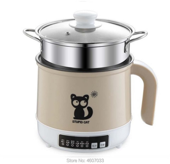 고품질 220V 다기능 전기 요리 냄비 붙지 않는 멀티 쿠커 튀김 밥솥, 02 k smart steamer 220v_01 CN