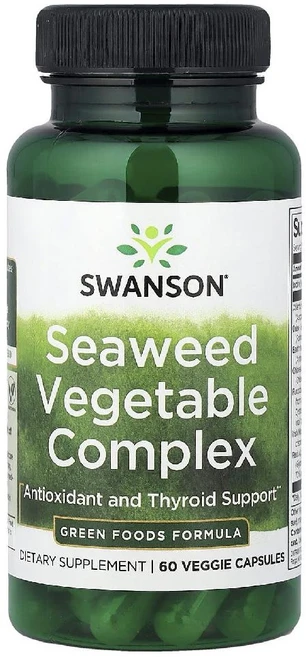 스완슨 해초 채소 복합체 요오드 후코이단 클로렐라 홍조류 캡슐 60정, 120g - 쿠팡