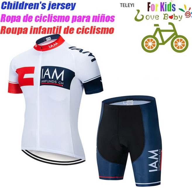 자전거 복장 라이딩복 사이클링 저지 자전거 의류 2022 레드 키즈 사이클링 의류 저지 세트 산악 자전