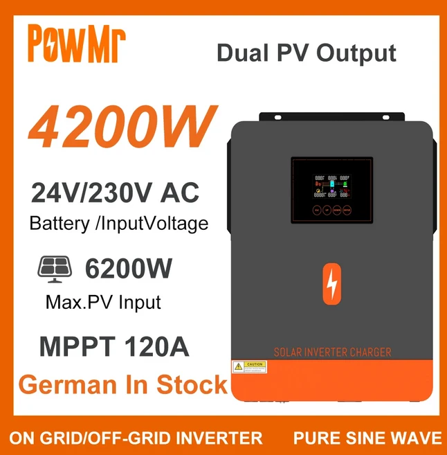 EU 재고 3KW 4.5KW 6.5KW 4.2KW 6.2KW 10KW 24V 48V 230Vac MPPT 충전 태양광 하이브리드 인버터 로컬 빠른, 01 220 230V, 01 빠른, 01 4.2KW 24V