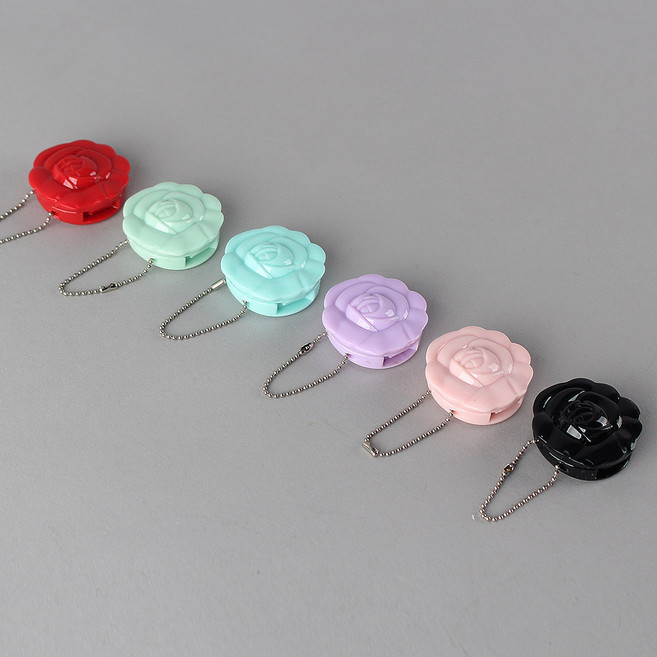 플라워 립밤 케이스 립스틱 아이섀도우 공병 화장품 용기 포포라운지, 1개, 레드