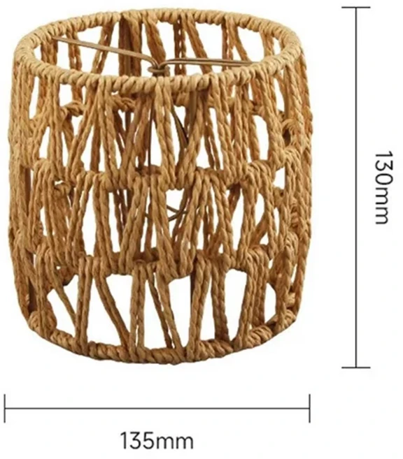 소박한 스타일의 모조 라탄 펜던트 조명 단일 제품 거실 호텔에 이상적 수제 빈티지 램프쉐이드, 01 A7, 1개