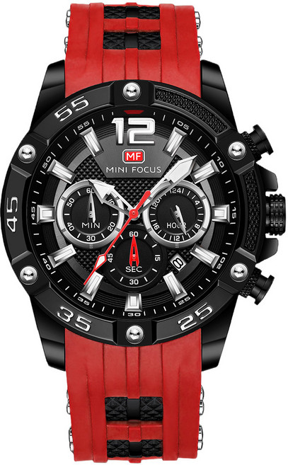 미니포커스 남성용 우레탄밴드 손목시계 MF0349G04