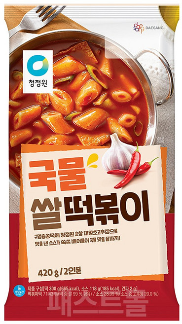 청정원 국물 쌀 떡볶이, 1개, 420g