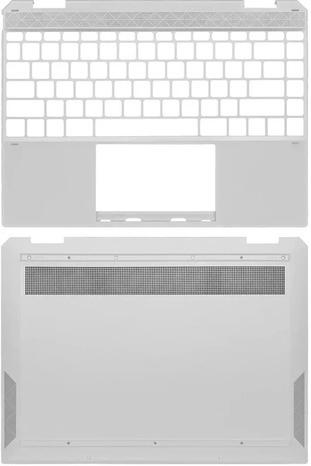 쿠쿠스토어 Spectre x30 14-EA 노트북 LCD 뒷면 커버 패널 손목 받침대 키보드 힌지 하단 쉘 실버의 새로운, 12 silvery C D Cover