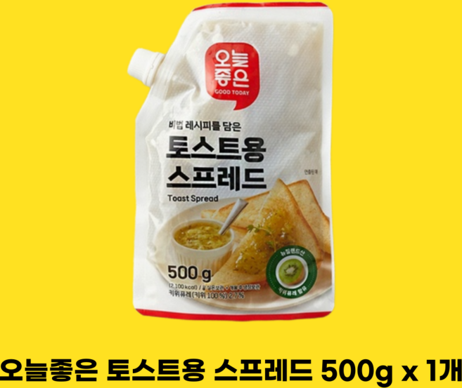 오늘좋은 토스트용 스프레드, 1개, 500g