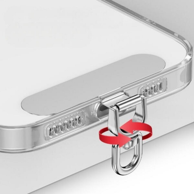 도모아 줄 스마트폰 손목 핸드 부자재 로프 스트랩 태그홀더 360도 핸드폰 고리 연결 키링 행온택, 1개, S