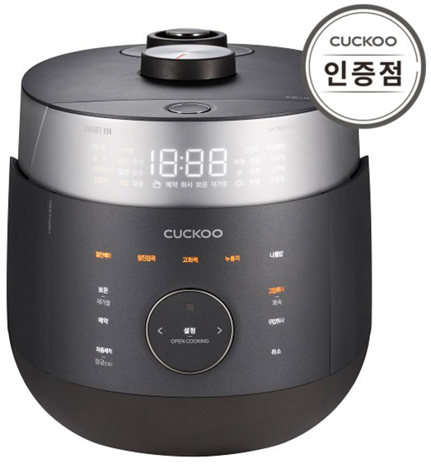 쿠쿠 IH전기압력밥솥 10인용, CRP-LHTR1010FD, 블랙
