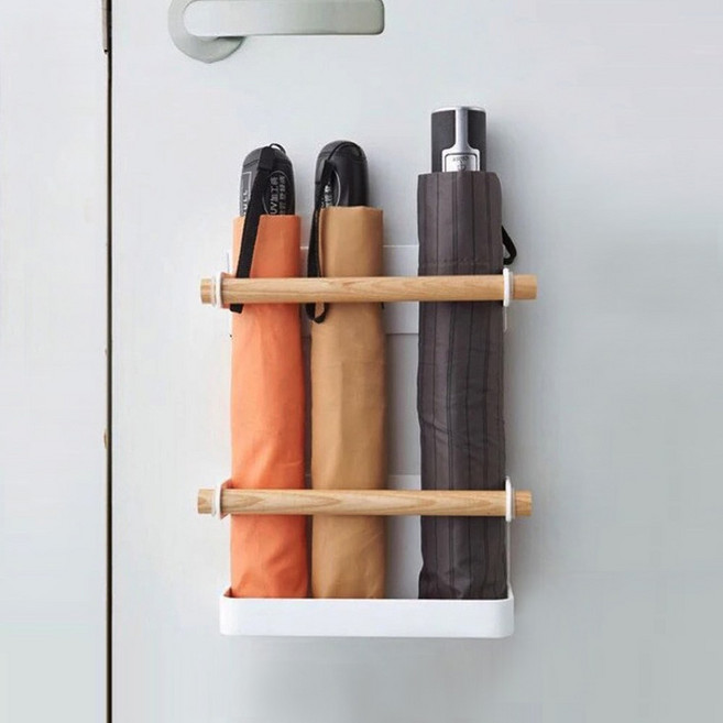부착식 현관문 우산꽂이 걸이 정리 신발장 사무실, 1개