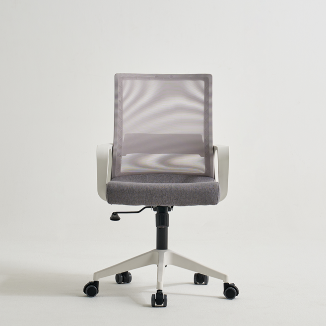 컴포트 책상의자 공부 학생 사무용 사무실 메쉬 컴퓨터의자, 화이트+그레이방석