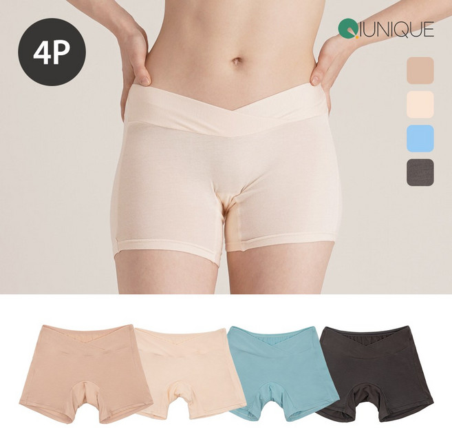 [국내생산] 뉴니끄 텐셀랩 임산부 속옷 드로즈팬티 4P SET