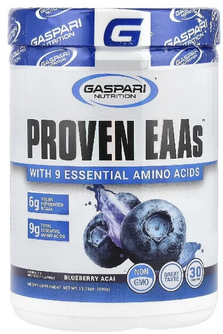 가스퍼리뉴트리션 Proven EAAs 위드 9 에센셜 아미노산 블루베리 아사이 390g 13.75oz, 1개, 389g - 쿠팡