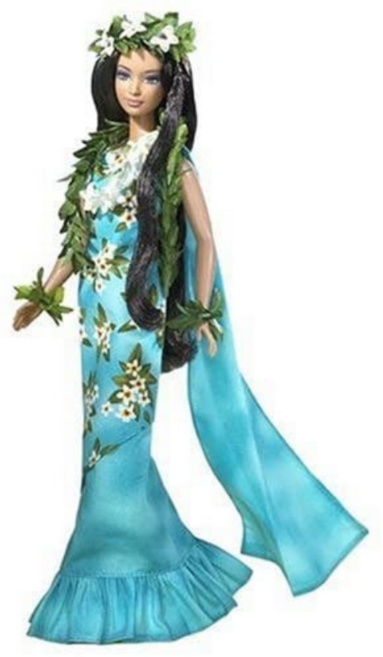 바비 인형 돌스 오브 월드 태평양 제도 전통의상 인형