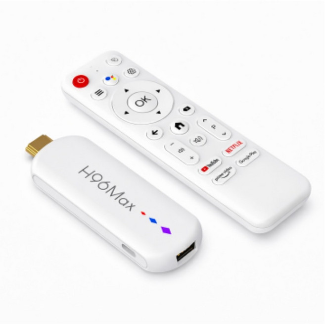 PYHO TV box 스틱 4K HDR 안드로이드 셋톱박스 OTT 지원 안드로이드14, H96Max-흰색(2GB+16GB), 1개