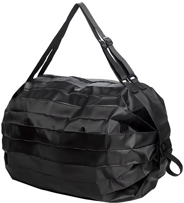 원이네 포켓 휴대용 장바구니, 블랙, 1개