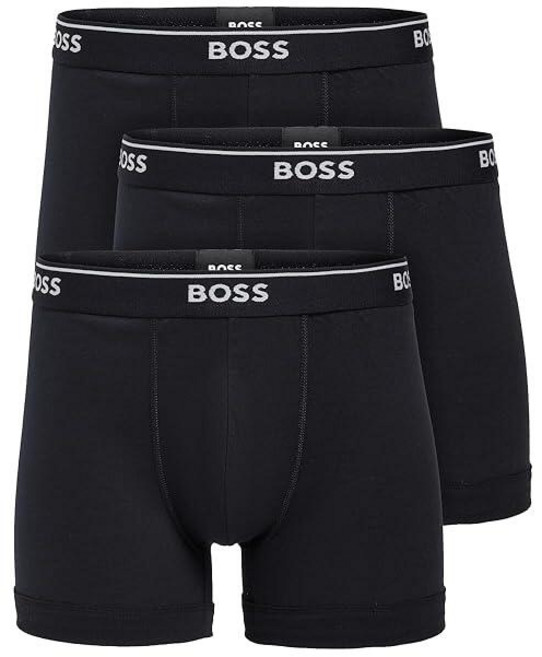 Hugo Boss 남성용 면 사각 팬티 트루 블랙 M 388288