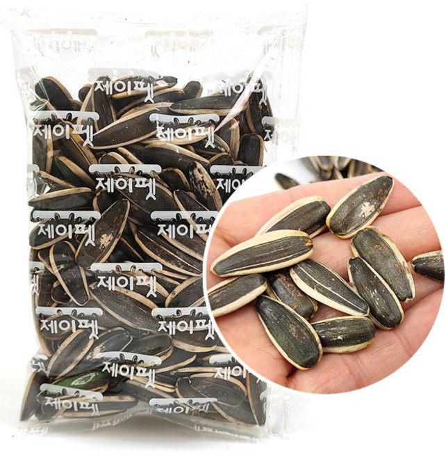 제이펫 세척 볶음 대형 해바라기씨 50g 500g 햄스터간식 대형앵무사료, 1봉, 1개