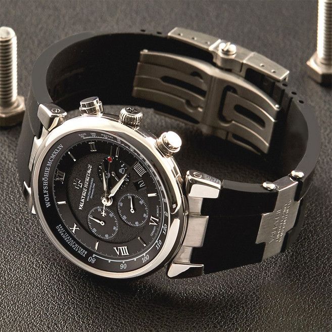 발키리 헤리티지 VALKYRIE HERITAGE V-7090SNB 남성용 시계 +블랙메탈밴드 + 실리콘밴드