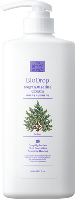 바이오드롭 노간주세린 크림 보습촉촉 산뜻한 허브향 바디로션, 1개, 500ml