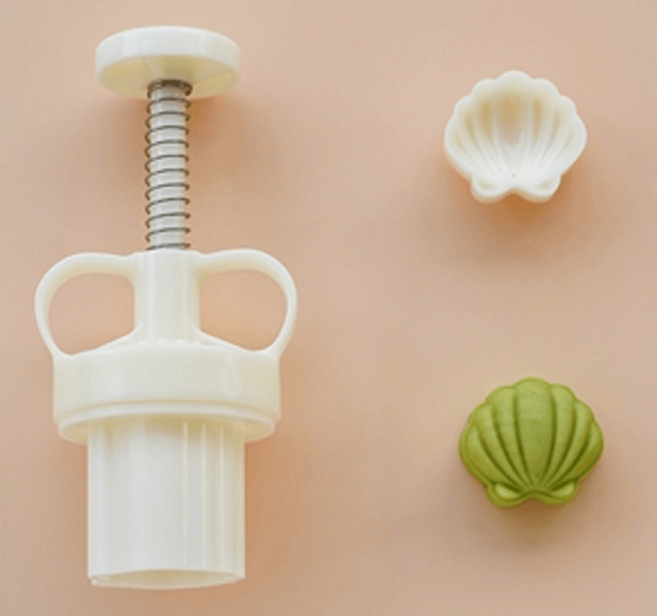 네잎클로버 조개껍질 월병틀 50g 30g 떡도장 화과자틀, 조개껍데기 30g, 1개