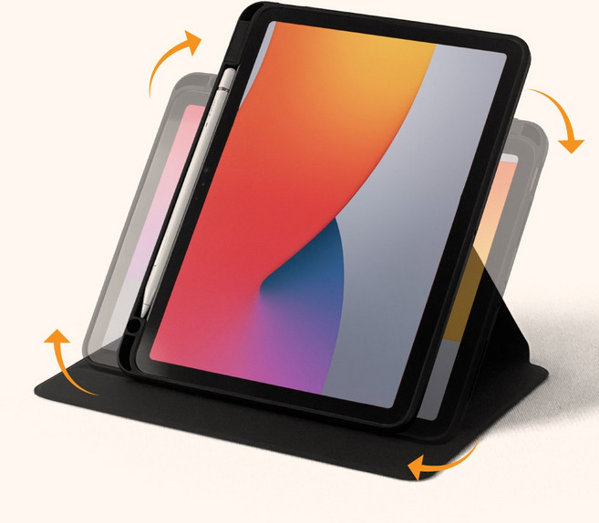 코지스 아이패드케이스 iPad Air 4/5/6/7 iPad pro 1/2/3/4세대 10.9인치 11인치, 블랙, 1개