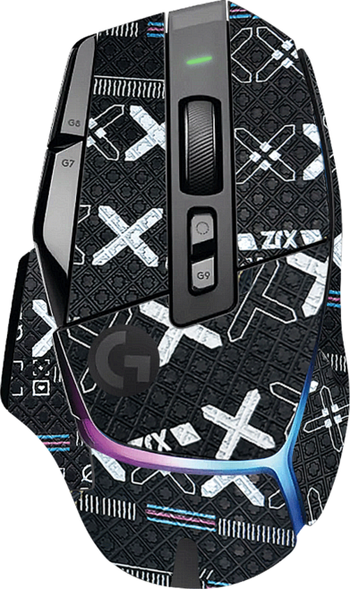 로지텍 G502 X/X Plus 호환 논슬립 풀커버 그립스티커, 블랙, Logitech G502 X / X Plus