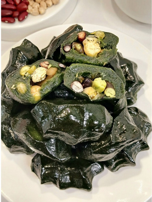 거북당 5가지 콩이 가득 무설탕 현미모시 콩송편 국산 서리태 직접제조 건강떡 모시떡 아침식사 간식 대용, 1kg, 1세트