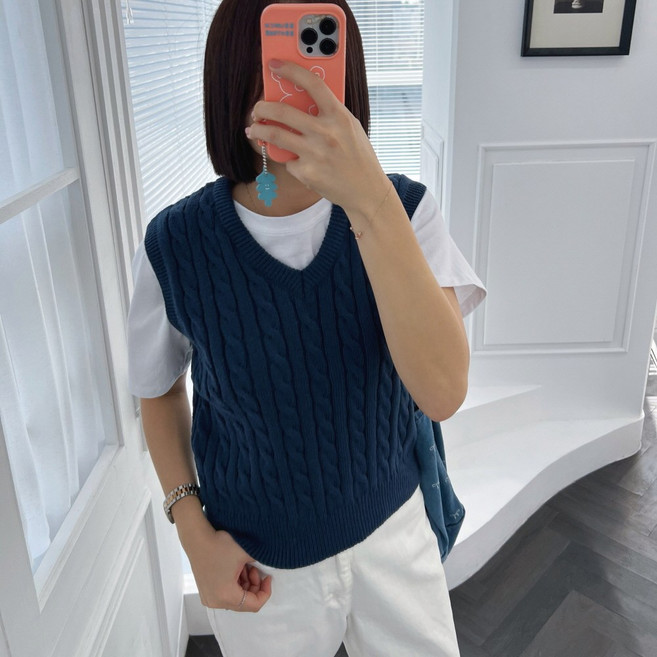 5컬러 여성 니트 조끼 베스트 가을 조끼