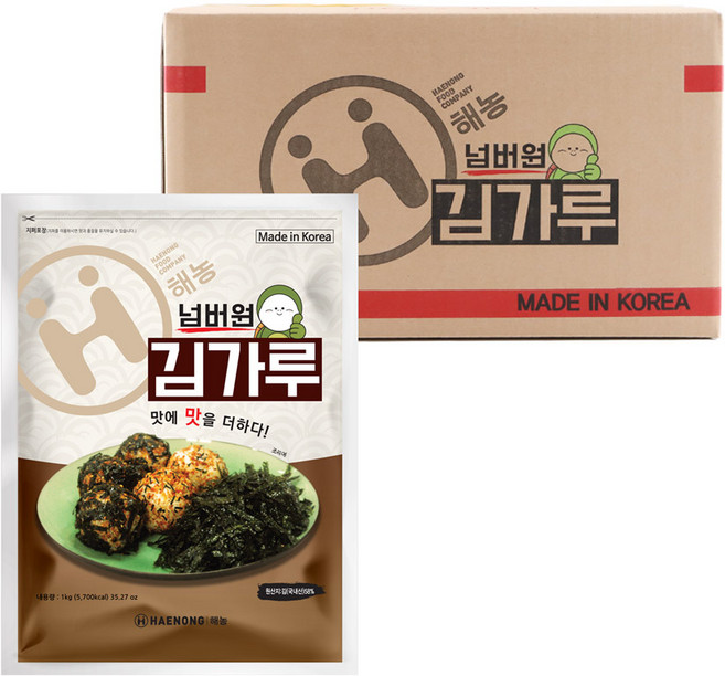 해농 넘버원 김가루, 4개, 1kg