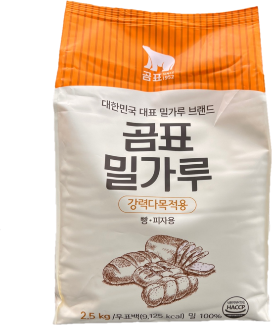 강력분(곰표) 2.5kg / 빵 피자용, 1개