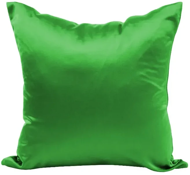 모방 실크 베개 케이스 100% 새틴 쿠션 커버 50X50 솔리드 60x60cm 소파 의자 용 홈 장식 45x45 부드러운, 10 green, 01 30X50CM - 쿠팡