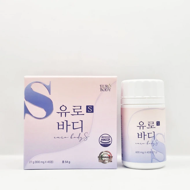 유로I바디S 정 베르I가못 I 아티I초크 업그레이드 성분 베르가I못 함유 아티I초크 레몬밤 함유, 45정, 2개 - 쿠팡
