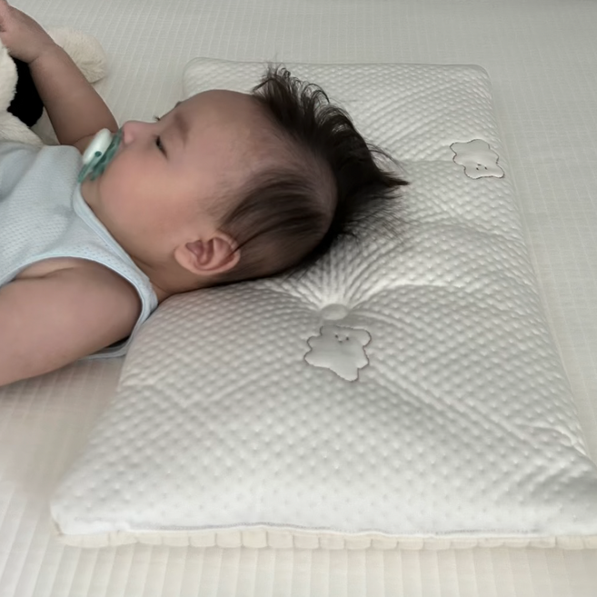 바미블랑 유아 태열 냉감 양면 듀라론 베개, 꼬마토끼