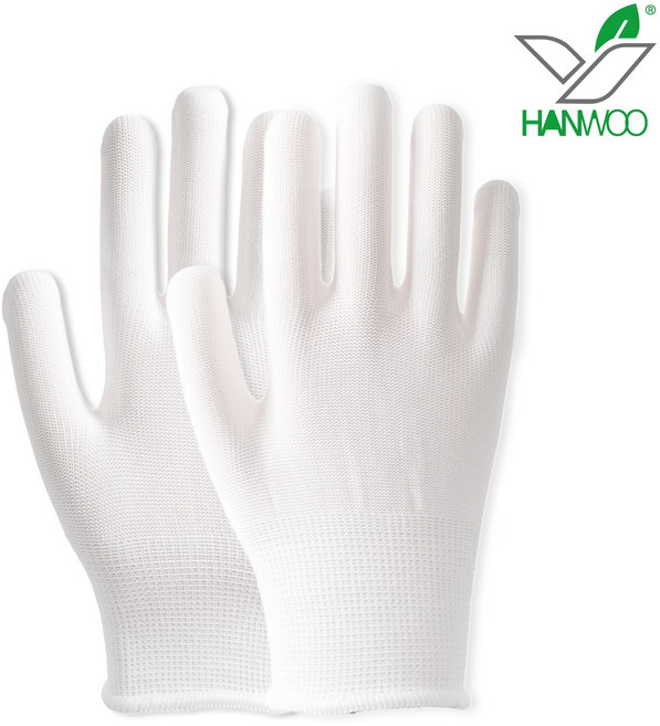 한우장갑 PU내피장갑 무코팅 속장갑 피유 작업장갑 안전장갑, S, 30세트, 화이트