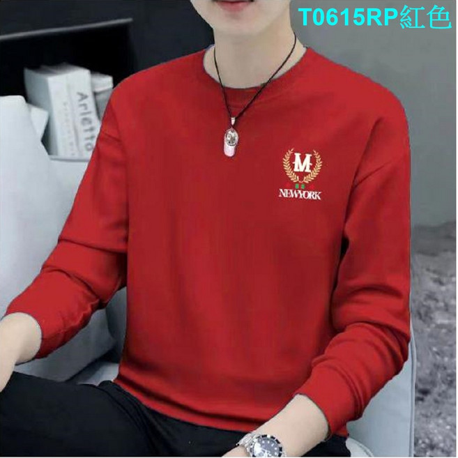 韓版秋冬圓領休閒百搭長袖T恤T0615