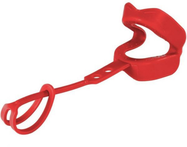 DentaGard키즈 컴포트 PRO 청소년 더블 스포츠 마우스가드 교정기 유무에 관계없이 착용, Red, 1개