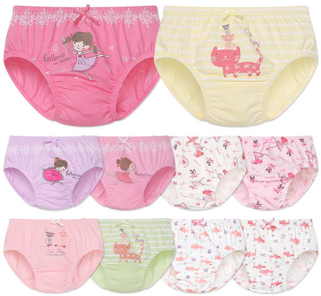 엠알키즈 발레 냐옹이 아동팬티 10종 세트