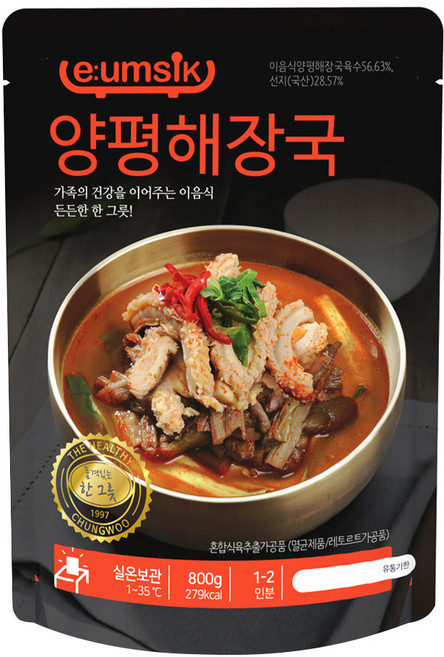 실온제품 이음식 양평해장국 800g, 1개