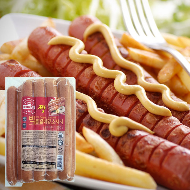 푸드드림 도나우 빅불갈비향소시지(135gx10개입)1.35kg 소시지, 135g, 1개
